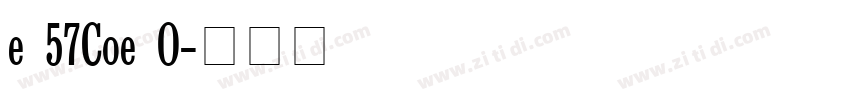 Frutiger 57Conden RO字体转换